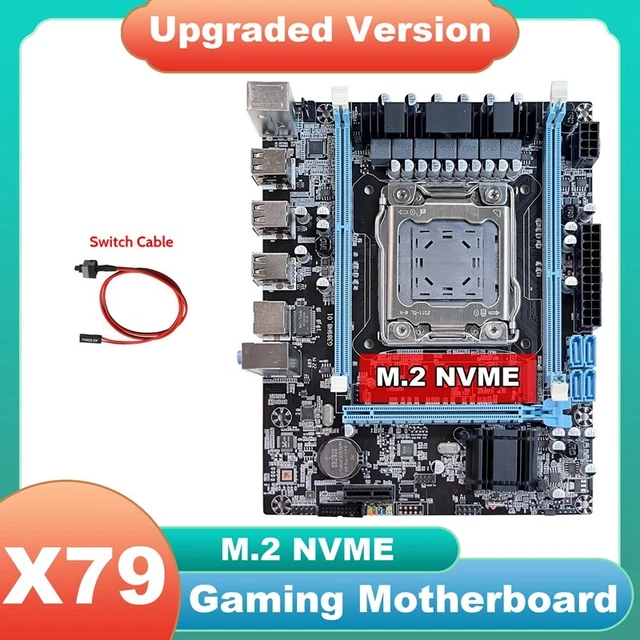 X79 scheda madre V389 + cavo switch M.2 NVME LGA2011 DDR3 supporto E5 2630 266 C2V3