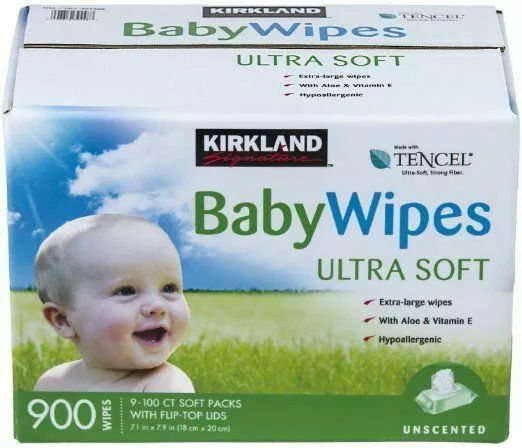 Kirkland Signature 394485 Baby Wipes - 900 Pieces