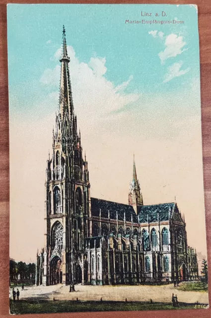 Schöne alte Ansichtskarte AK - Linz Dom Nr.572 I.P.L. um 1928 TOP!!