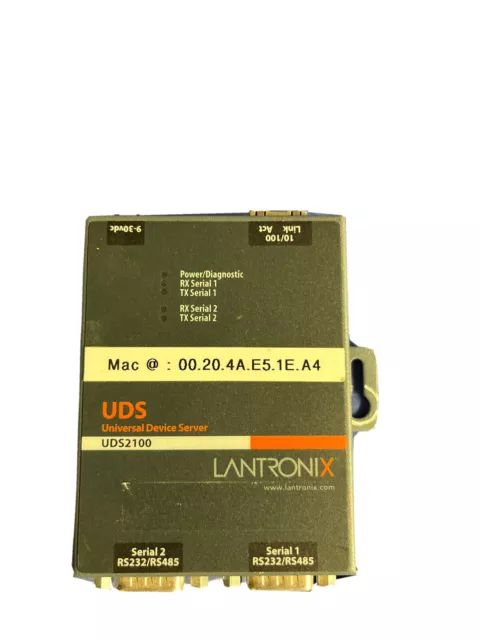 Serveur de périphériques Lantronix Uds2100 1 x réseau Rj-45 2 x port série