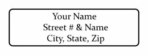 2000 Personalized Customized Return Address Labels 1.75" x .5" Free Shipping