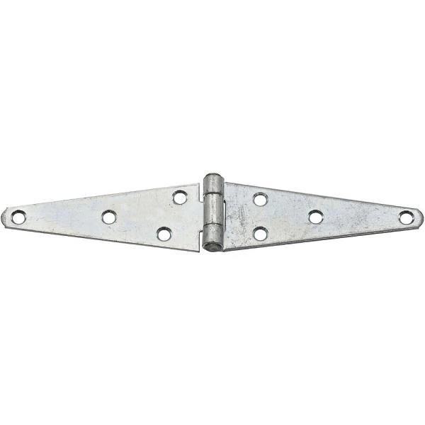 10 Pk Steel 1.85" H X 5" W Heavy-Duty Barn Shed Door Gate Strap Hinge N128017