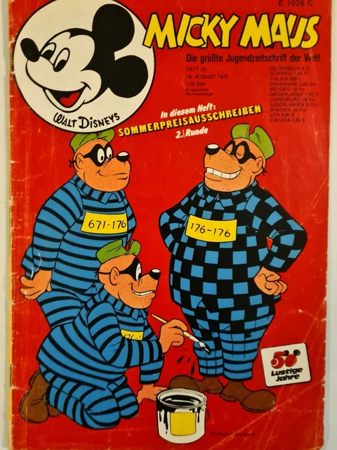 Micky Maus Comic Heft Nr.33 1973 mit SB+GS+Preisausschreiben (039)