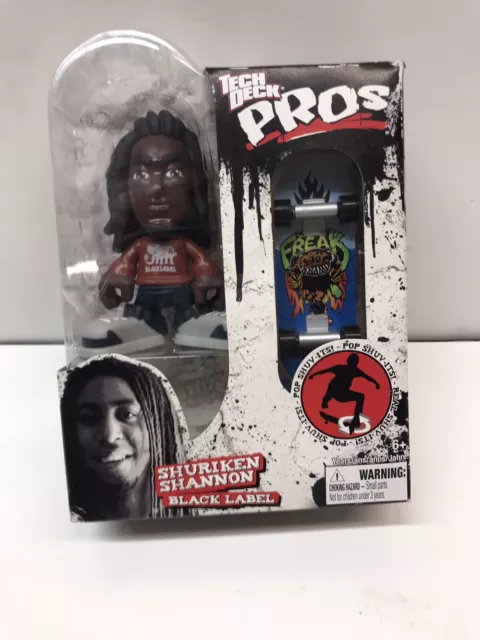 New TECH DECK PROS Shuriken Shannon Black Label finger skateboard Figure 2010