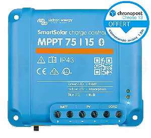 Régulateur Solaire VICTRON Smart Solar MPPT 75/15 12/24v 15A SCC075015060R