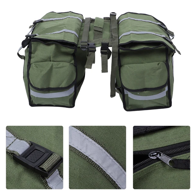 Sac En Toile Cirée Imperméable Pour Siège Arrière De Vélo Sacoche De Selle Av