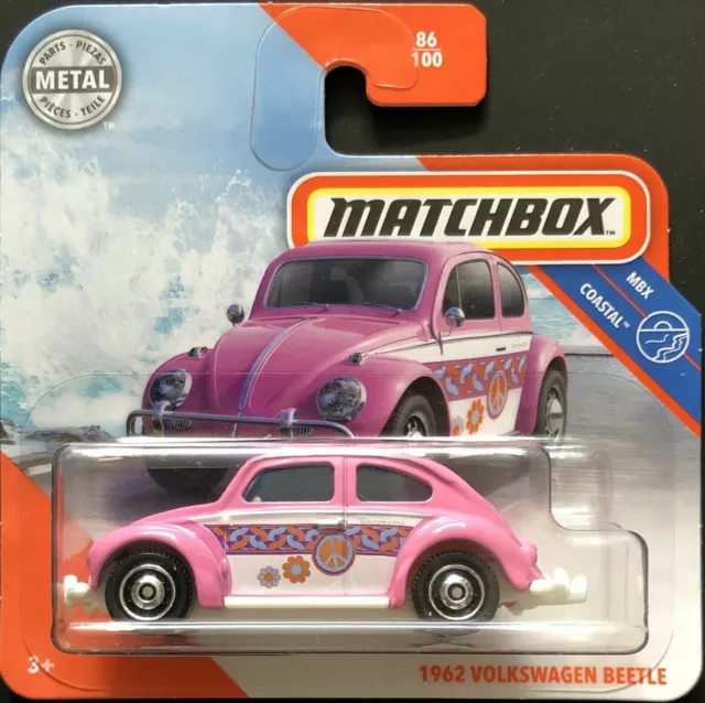 Matchbox 1962 Pink Peace Vw Beetle Käfer Bug #86/100 - Ovp/Moc 2