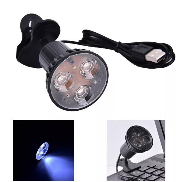 Flexible Super Bright 3 LED Clip auf Spot USB Licht Lampe für Laptop PC PR_d1 2