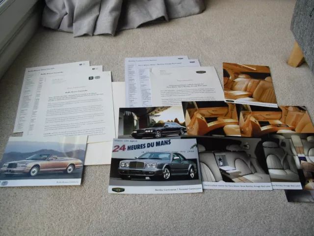 Rolls-Royce Corniche Bentley Continental T Arnage Red Press Kit & Photos 2000