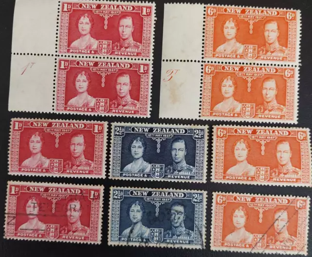 Stamps New Zealand 1937 Coronation King George