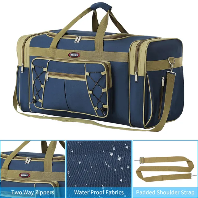 72L Foldable Large Travel Luggage Duffel Bag Gym Sports Lightweight Luggage Bag