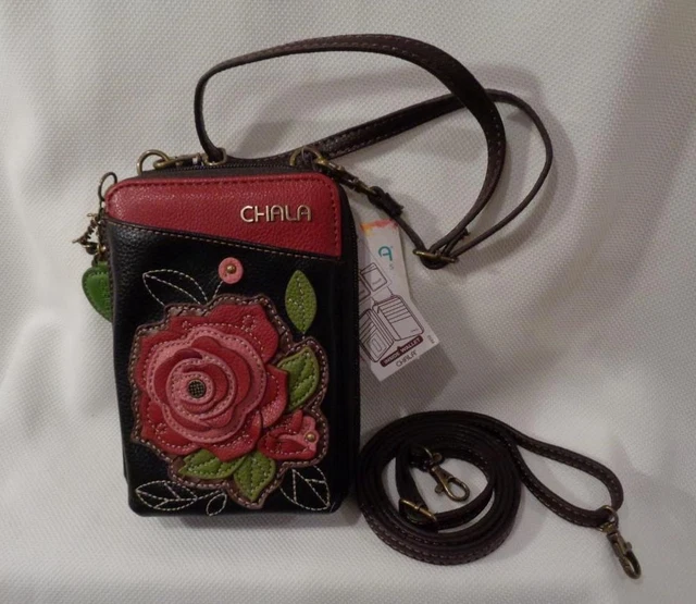 handbag Chala crossbody pouch purse convertible wallet phone rose vegan leather