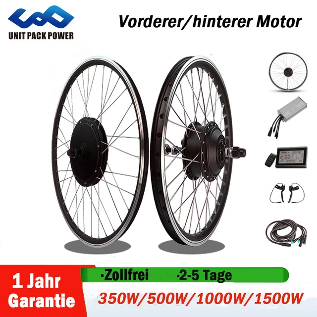 Jiumxliu E-Bike Umbausatz 1500W 26 Zoll - Elektrofahrrad Conversion Kit Mit LCD Display