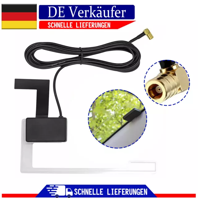 Klebeantenne Dab Antenne Auto KFZ Universal DAB+ Radio Antenne Autoradio DE