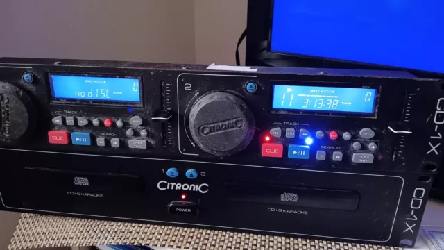 Citronic CD-1X Dual CD Player 19" Rack Mountable