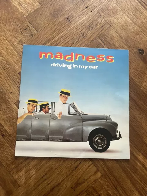 Madness Driving In My Car 12" Vinyl Single Stiff Records Play Tested