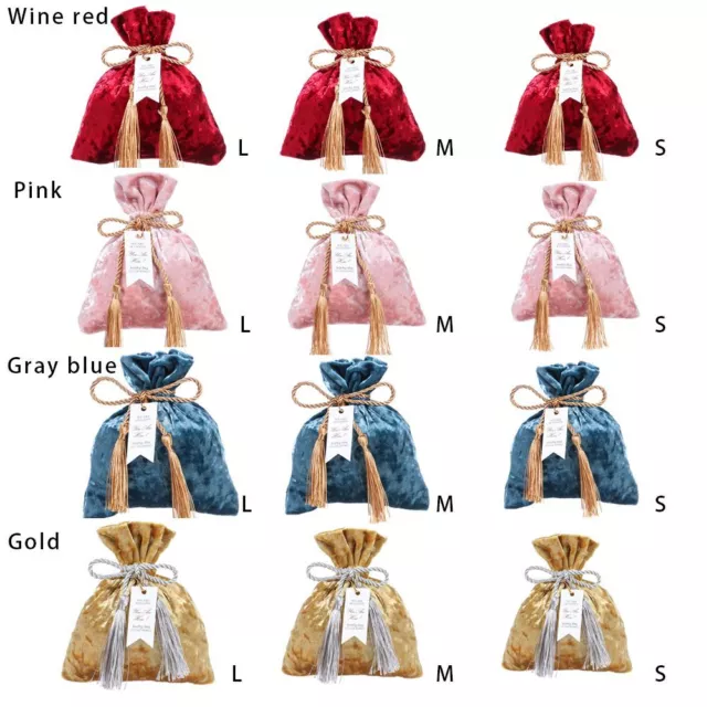 Wedding Party Trendy Candy Pouches Gift Bags Velvet Candy Bag Drawstring Pocket 3