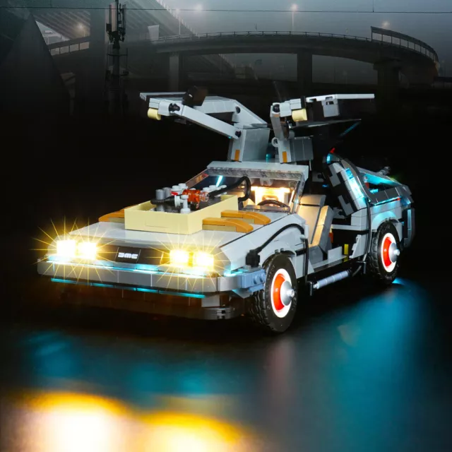 LocoLee LED Licht Kit für Lego 10300 Die Zeitmaschine aus Zurück in die Zukunft
