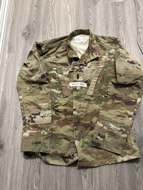 USGI OCP Multicam Uniform Top Jacket Army/Air force Medium Reg W/Air Force Tape