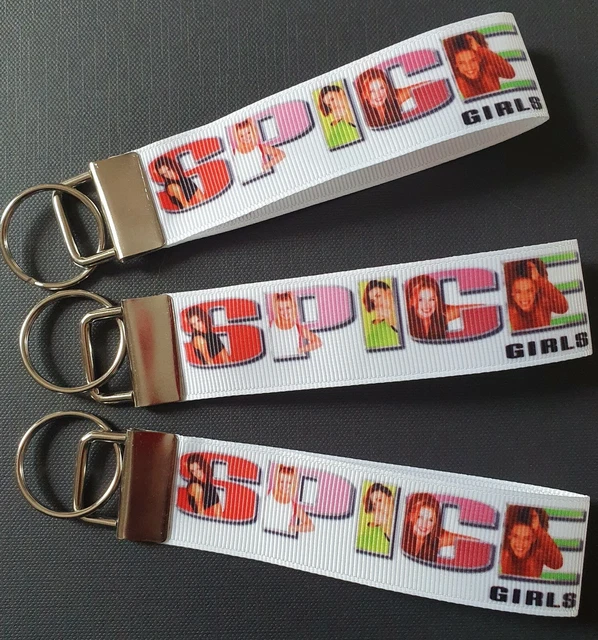 Spice Girls Scary Ginger Baby Posh Sporty Music Keyring Keyfob Handmade Fun Gift