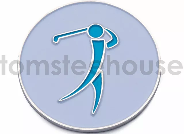 2 x  "tomsteehouse" GOLF BALL MARKER