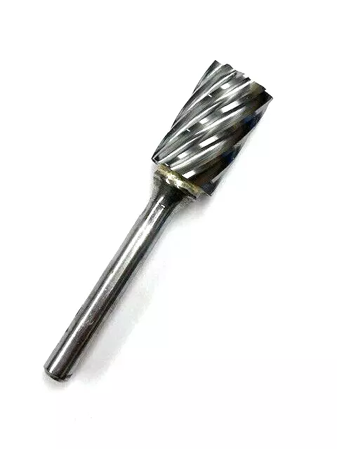 Sa-6Nf Carbide Burr For Aluminum 5/8" Dia 1" Cut Length 1/4 Shank Htc 94107 Usa