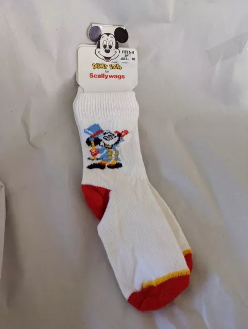 Vintage 80s Disney Scallywags kids socks size 5-8