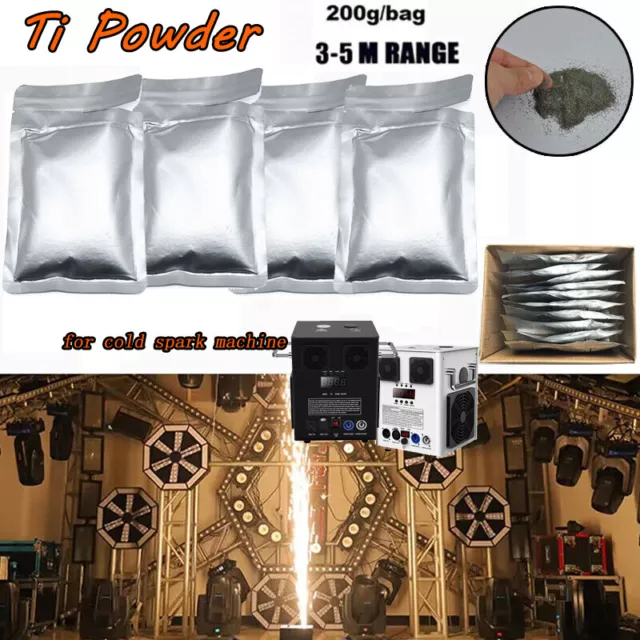 4-Beutel Titanpulver Ti Powder For Cold Spark Machine Sparkular Funkenmaschine