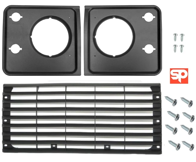 RADIATOR GRILL & Headlamp Surrounds For Land Rover Defender Td Tdi V8 ...