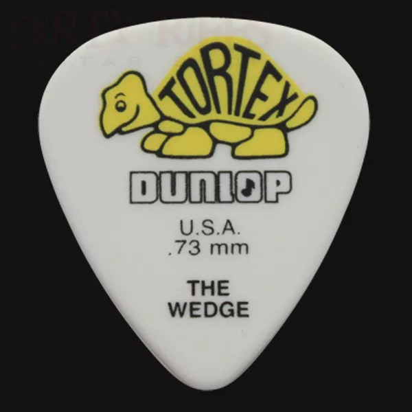 Dunlop Tortex Wedge Guitar Picks Plectrums 0.73mm Yellow - 6 10 12 20 24 or 36