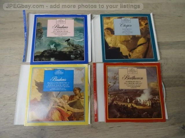VARIOUS ARTISTS THE GREAT COMPOSERS (4 x CD) (NO CASES) (NO