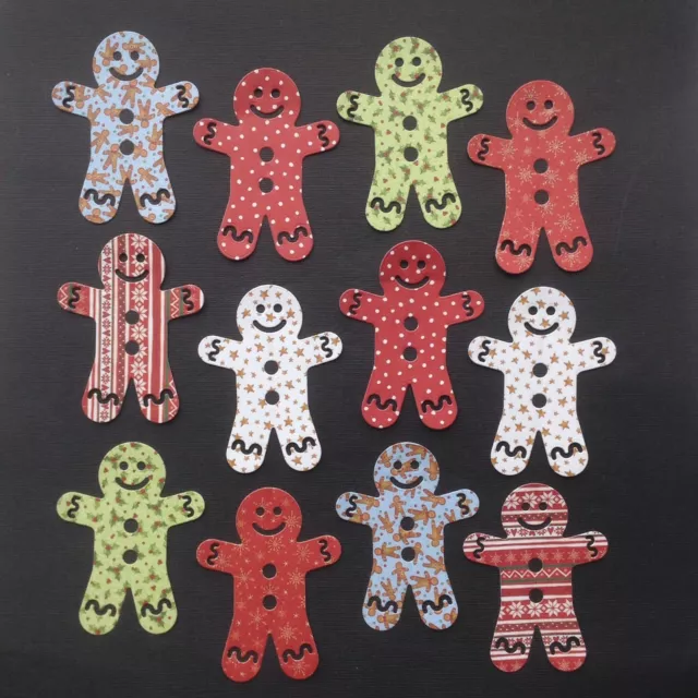 Gingerbread Christmas Die Cuts - Assorted Styles in sets of 12