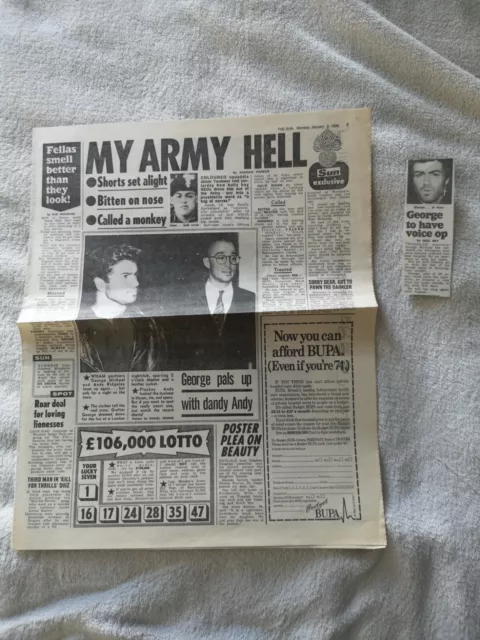 George Michael Wham Newspaper article