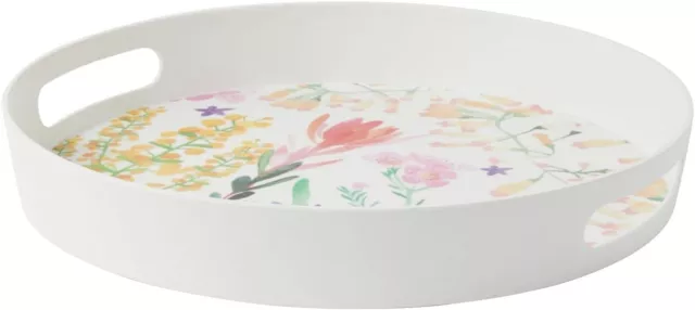 Maxwell & Williams Wildflowers Bamboo Round Serving Tray - 35x5cm