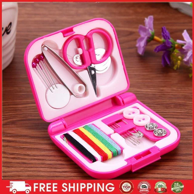 Sewing Kits Box Mini Nadel Threads Tasten Schere Fingerhut Portable Home Strickn