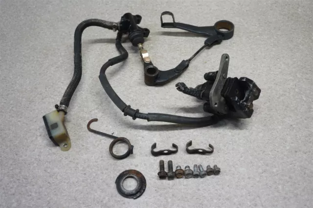 1985 85 Honda ATC200X ATC 200 X 200X Rear Brake Master Caliper Pedal & Line