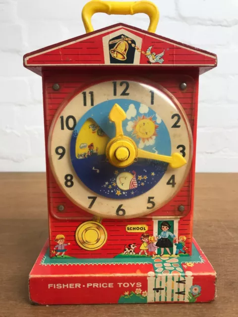 Lot Fisher Price Vintage 60er Lern Spielzeug Music Clock Uhr Picture Kamera Disc 2