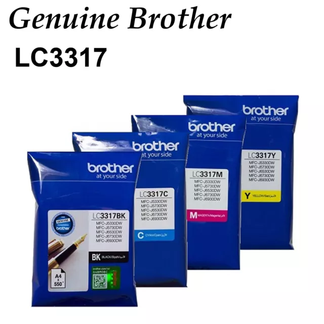 GENUINE Original Brother LC-3317 ink toner MFC-J5330DW MFC-J5730DW MFC-J6530DW