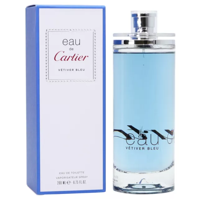 Eau de Cartier Vetiver Bleu 200 ml EDT Eau de Toilette Spray