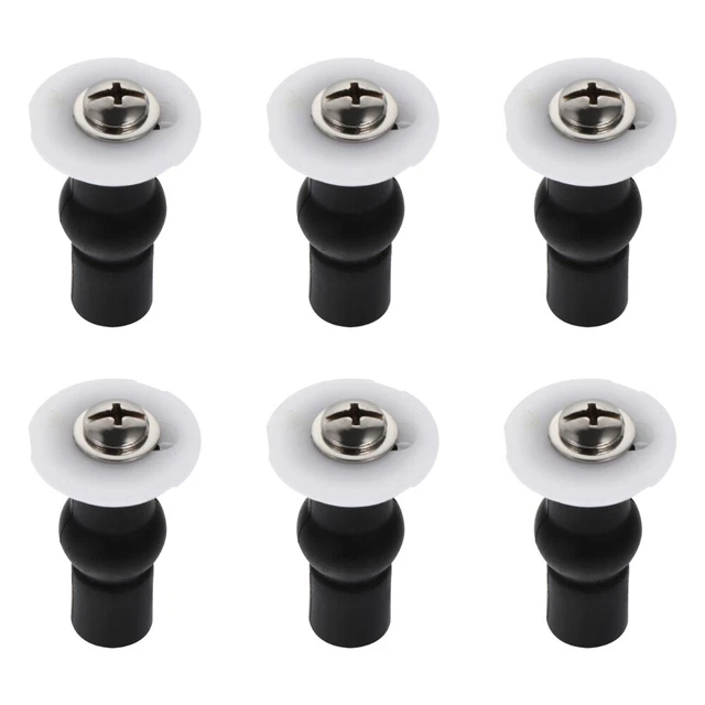 Kit Viti Per Coperchio WC In Acciaio Inox – Universali, Antiruggine, Riparazione Facile E Veloce (2 Pezzi Bianco) - 2