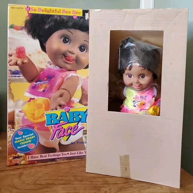 Poupée Galoob Baby Face AA So Delightful Dee Dee – Noire – MIB