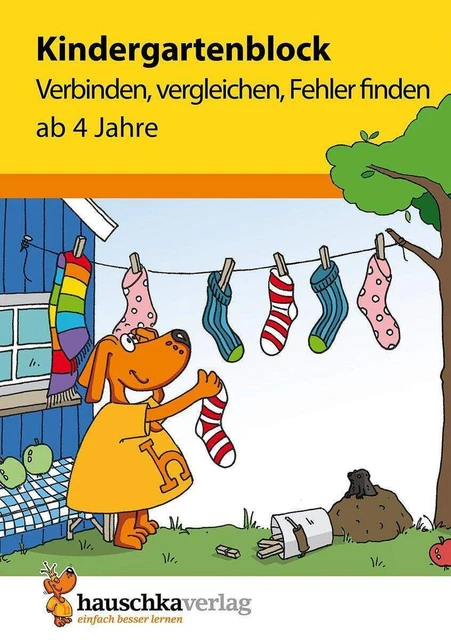 Hauschka Verlag Kindergartenblock Verbinden, vergleichen, Fehler finden