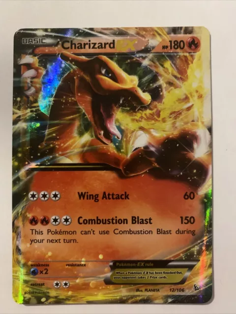 Pokemon Cards Charizard EX 12/106 XY Flashfire Near Mint Card