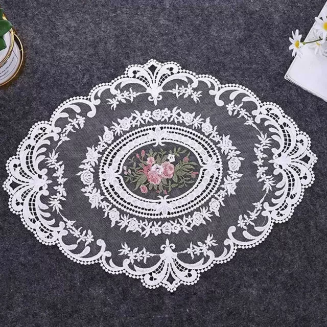 Vintage Lace  Placemats Embroidery Lace Table Mats for Tea Table Furniture Decor