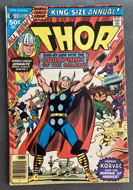 Thor King-Size Annual #6 Guardians of the Galaxy 2nd Korvac appearance 1977 Fine