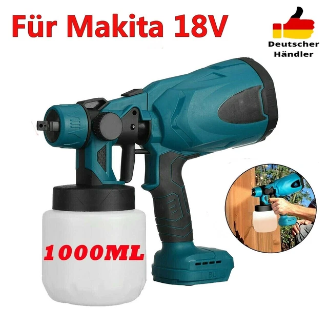 FÜRMAKITA 18V AKKU Farbsprühsystem Elektrische Farbspritzpistole
