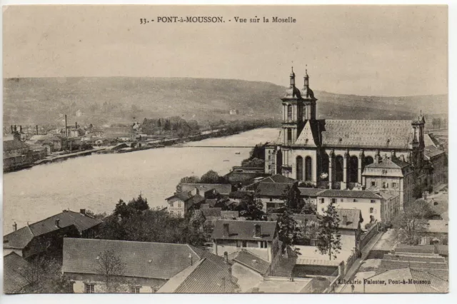 PONT A MOUSSON - Meurthe et Moselle - CPA 54 - vue sur la Moselle