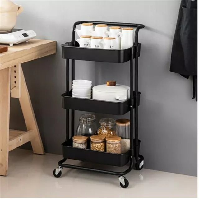 Salon Hairdresser Barber Hair Storage Trolley Beauty Drawer Spa Cart Steel Racks