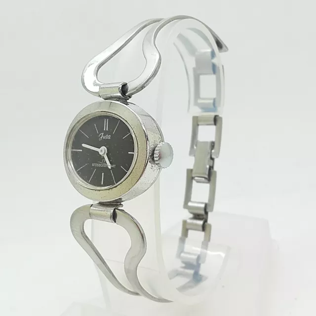 Juta Vintage Damen Automatik Uhr Handaufzug Silber Sammler Uhr Dau Unikat 300342 2