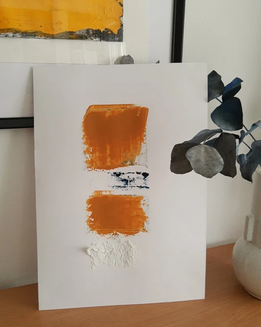 Modern abstract acrylic on paper 30cm/42cm